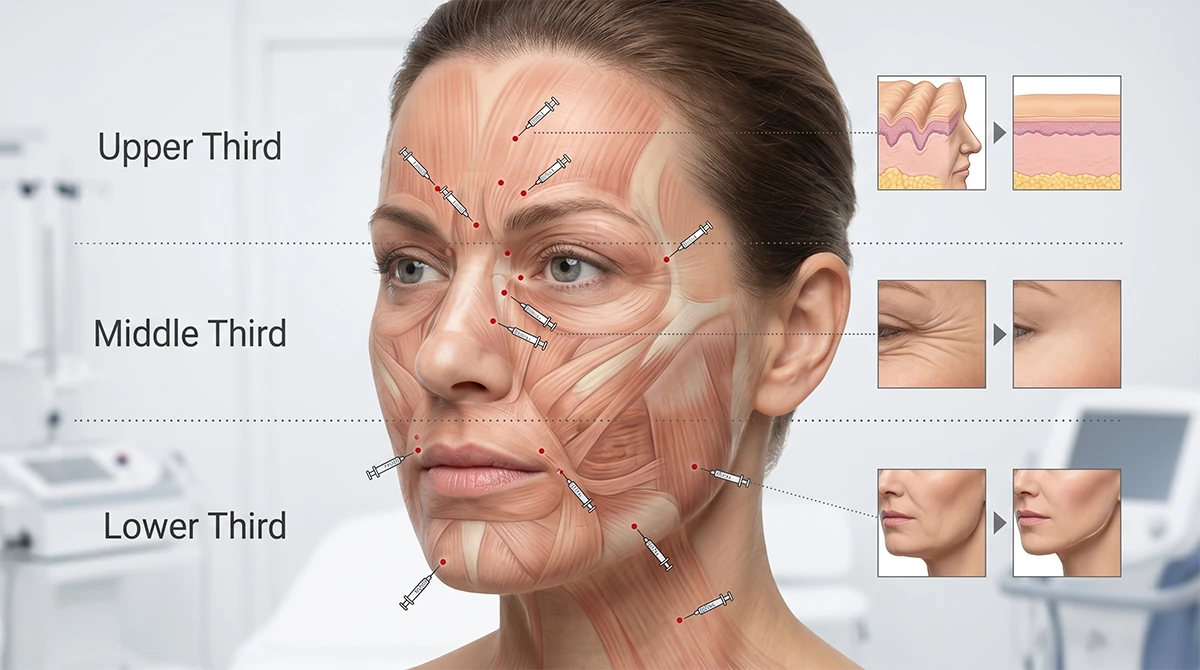 tercios anatomia facial